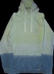 Ivory Ella Hoodie Womens Blue Green Ombre Elephant Logo Pullover Sweatshirt