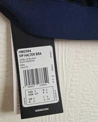 Adidas x Ivy Park Dark Blue Black IVP Halter Sports Bra Size S 8-10, New, Gym