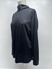 Patagonia Capilene 1/2 Zip Base Layer Shirt Lightweight Polartec Black M Medium