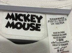 Disney Parks Genuine Mousewear White pullover crop style Sweatshirt SZ Med NWT