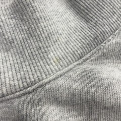 Parke 22 Women’s Varsity Mockneck Sweatshirt Gray/Navy Oversized L/XL Distressed