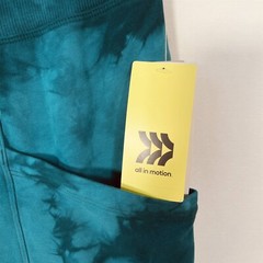 All In Motion Jogger Pants Womens Large Ultra Soft Wide Waistband Blue Tie-Dye