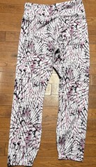 Joy Lab Pink Black Abstract Print High Rise Leggings Women’s Medium Athletic