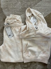 NWT LAZYPANTS Women’s LUXURY COLLECTION Hoodie/Jogger Pants Size XS Tie Dye Set