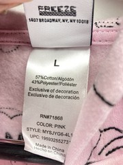 Disney Mickey Mouse Hoodie Sweatshirt Women Large Pink AOP Full Zip Fleece NWT