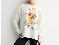 • Disney Winnie the Pooh Bumblebee French Terry Oversized Crewneck Sweatshirt XS