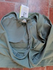 All In Motion Tank Top Women Med Tank High Neck Moisture Wicking Sage Green Crop