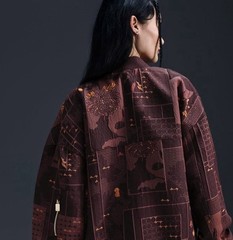XL -Nike Women’s Naomi Osaka Jacquard Oversized Button Jacket, Burgundy FV7795.