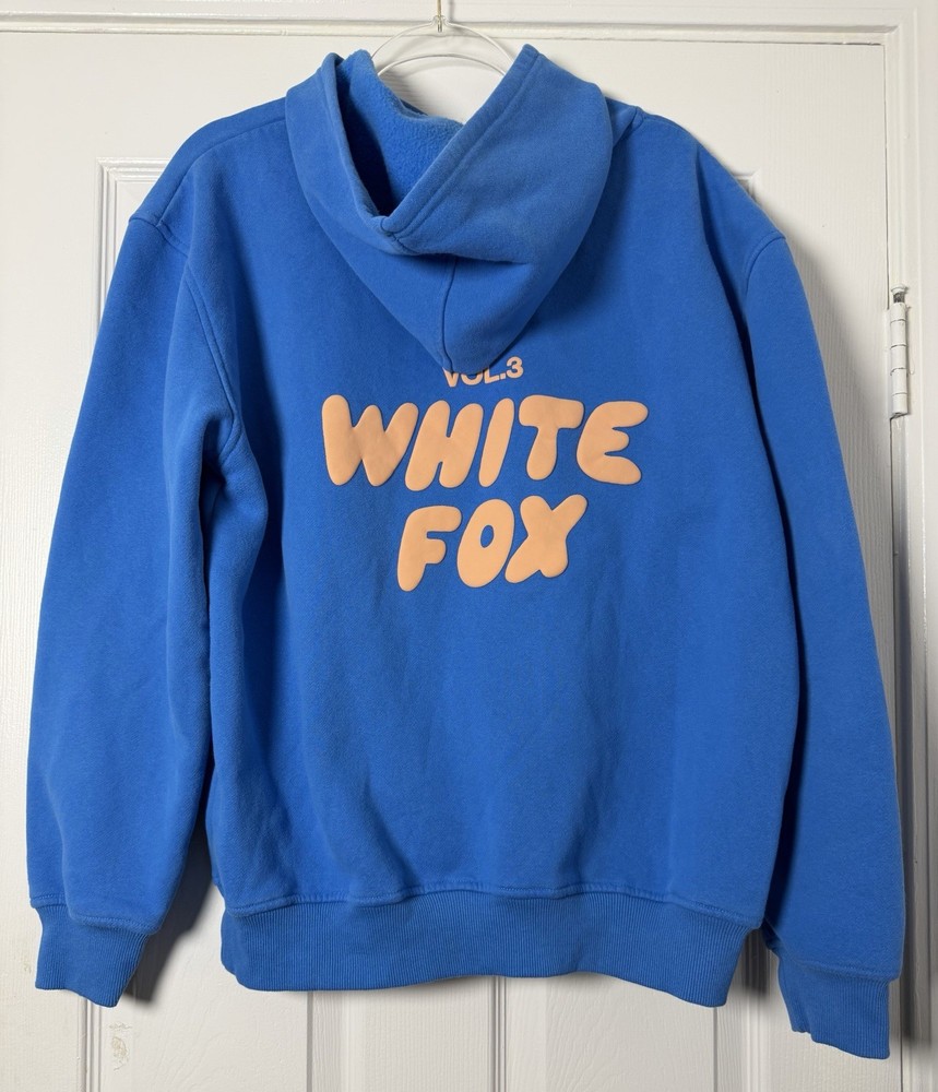 WHITE FOX Vol. 3 Women’s Hoodie Blue Offstage Azure Pullover Oversized SZ S/M