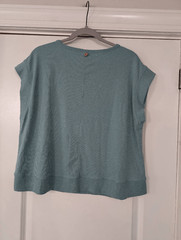 Livi Active Ribbed Active wear Tank Top women’s 14/16 sea foam green cap sleeve