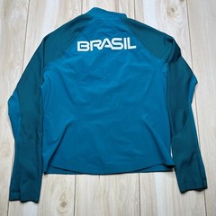 Nike Womens Blue Flex Dri Fit Rio Olympics 2016 Team Brazil Running Jacket Sz S