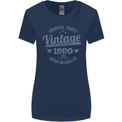 Vintage Year 35th Birthday 1990 Womens Wider Cut T-Shirt