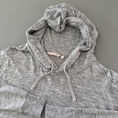 Athleta Hoodie Sweatshirt Pullover Cropped Drawstring Lightweight XS