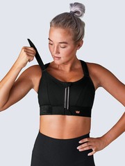 SHEFIT ULTIMATE Black Sports Bra Size 4Luxe High Support Athleticwear