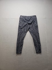Zella Women Capri Leggings L Tall Gray Elastic Waist Pockets Ankle Zip Active