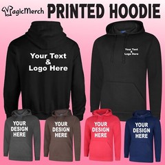 Personalised Custom Printed Hoodie Stag do Hen Any Text, Logo,image Party Casual
