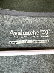 Avalanche Top Womens Large Green Stretch Long Sleeve Drawcord Hem 1/4 Hide Zip