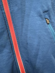 Icebreaker Merino GT Women’s Blue Full ZipHoodie Sz S Flaws