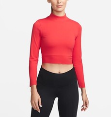 NWT Women’s Nike Yoga Dri-FIT Luxe Long Sleeve Crop Top M MSRP $62
