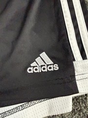 Adidas 3-Stripes Athletic Shorts Womens Large Black 3.5in Inseam Running Gym