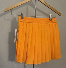 No Boundaries Orange Pleated Tennis Skort Women’s XS 0-2 Pull-On Elastic Waist