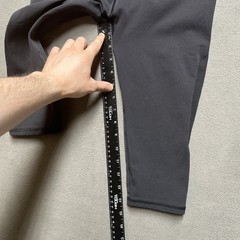 Lululemon Reveal Crop Tights Womens Large Gray/Black Cropped 15″ Inseam LW6HGPS