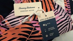 Womens Large Tommy Bahama Everyday Active Skort Leggings Tropical Palm UPF 50