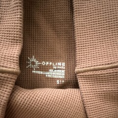 Offline Brown Waffle Knit Pull-On Leggings Womens Size S Yoga Athleisure