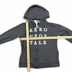 Y2K Style Aeropostale zip up Spellout hoodie, women’s small