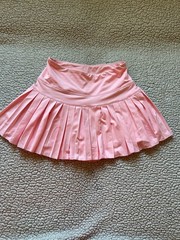 Goldhinge — baby pink, tennis skirt, pleated, shorts underneath