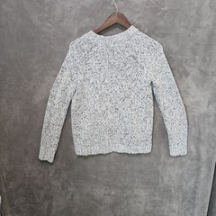 Eddie Bauer Small Women’s White Heather Sweatshirt Poly Acrylic Blend