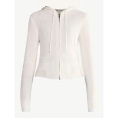 No Boundaries Women’s Two Way Zip Up Hoodie Sweater, Lightweight, Size XS(0-2)