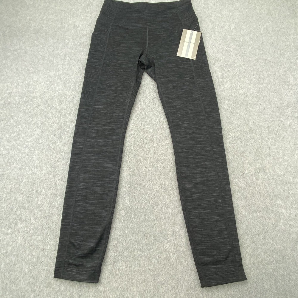 Mondetta Womens Size XS Brushed Jacquard High Waisted Legging Black NWT