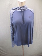 Under Armour HEAT GEAR Size L Womens Drawstring Lightweight Athletic Hoodie 070