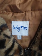 Lucky Finds Hoodie Womens S Faux Fur Leopard Print Boho Chic Grunge Layering Y2K