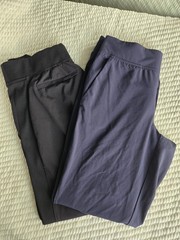 Athleta Brooklyn Ankle Pant, Mid Rise, Size 0 Petite, Bundle Of 2, Navy/Black EC