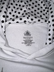 Walt Disney World Epcot Italy Pavilion Minnie Mouse Polka Dot Hoodie, Size Med