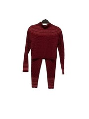 Fabletics Seamless Jacquard Long Sleeve Crop Top and Legging Set