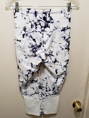 Old Navy Leggings Womens Medium White Purple Marble Capris