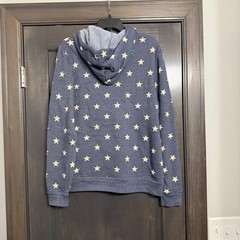 Alternative Apparel NWOT Stars Hoodie Pullover Blue Size XL