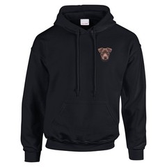 Patterdale Embroidered Dog Hoodie Unisex Casual Top UK Seller