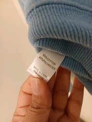 Pacsun Womens Medium M Pullover Sweatshirt Light Blue Oversized Crewneck