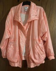 Lavon by Cheerful Corp M Pink Track Suit Jogging Jacket Half Zip/ Full Snap