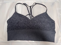 ALO YOGA Women’s AIRLIFT Sports Bra Gray Size Large
