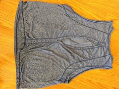 Reebok Blue Women’s Tank Running Open Back Slit RN#117927Workout Top Size Small