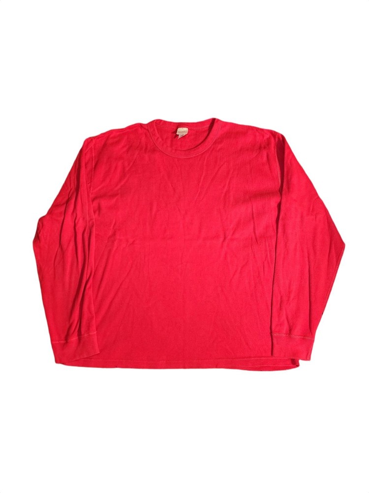 Hannah Anderson Organic Cotton XXL Red Ling Sleeve Shirt Plain Soft LNWT