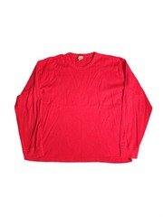 Hannah Anderson Organic Cotton XXL Red Ling Sleeve Shirt Plain Soft LNWT