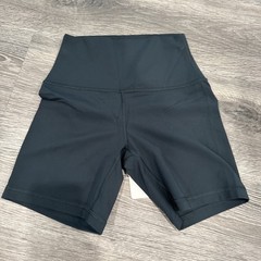 CRZ YOGA Women’s High Waist Gym Biker Workout Running Shorts Forest Green XS 0/2