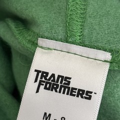 Vintage 2012 Transformers Universe Bumblebee Juniors Medium Green Youth Hoodie