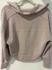 Member’s Mark Women’s Sandwash Half Zip Pullover Hoodie Pink Size Small Soft